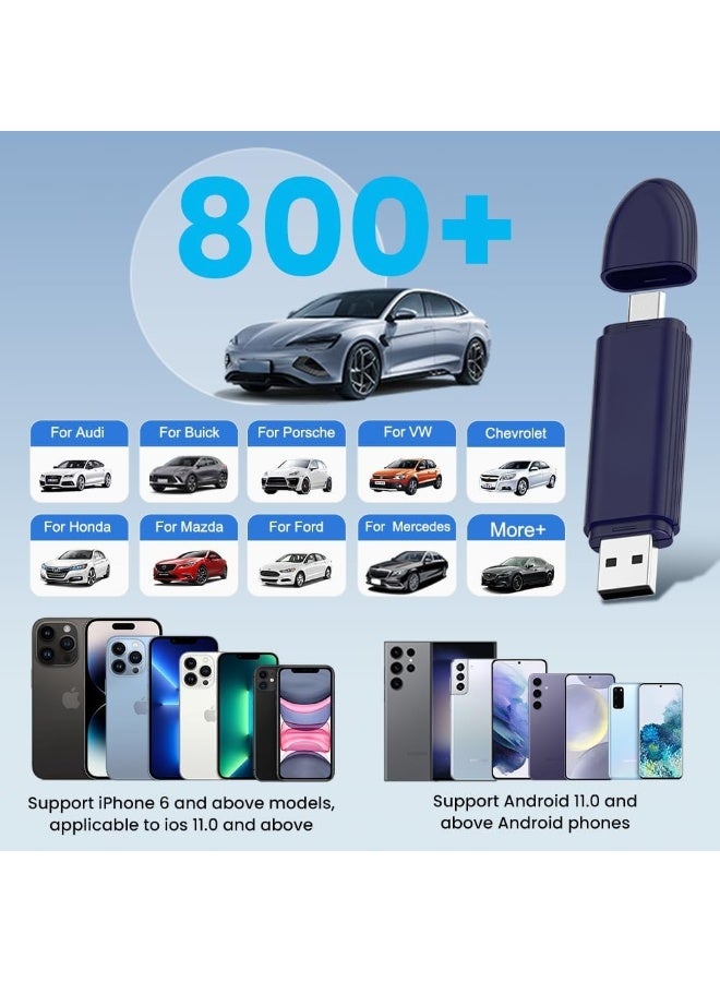 5.0 SE Pro 2-in-1 Wireless CarPlay & Android Auto Adapter - Converts Wired to Wireless - Plug & Play Dongle for Cars (Model Year 2015-2025) - Image 4